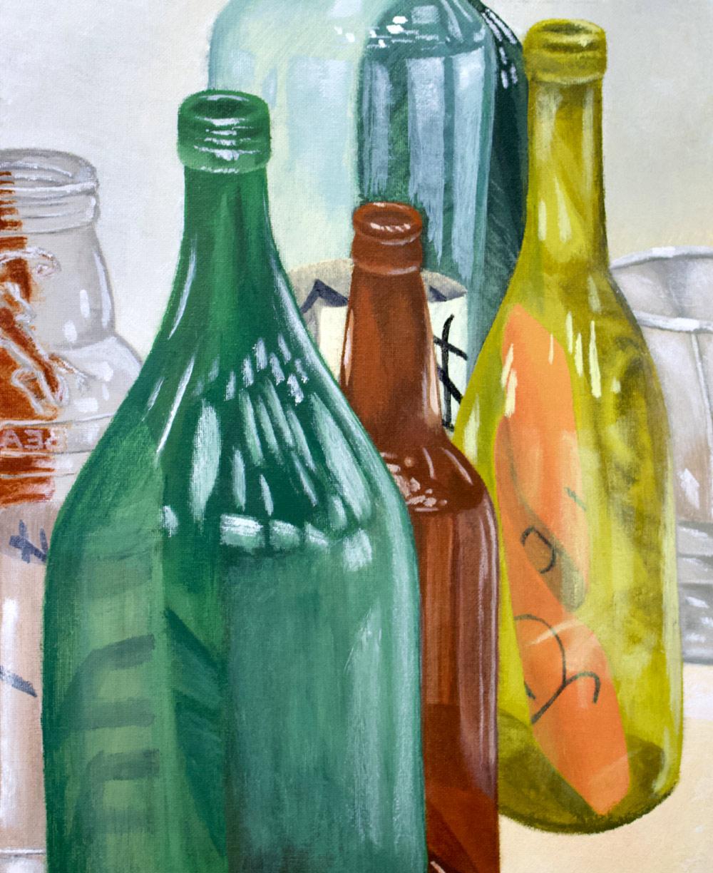 玻璃瓶彩绘.